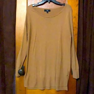 Camel tan sweater tunic, large.